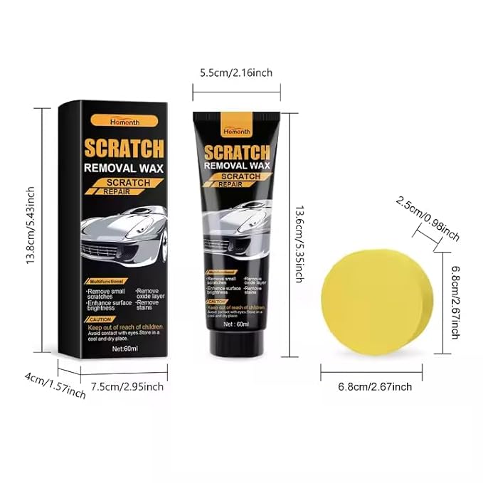 Clearcar Wax – Pack of 2 (60 ml Each)